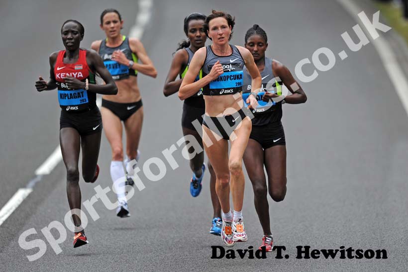 Jelena Prokopcuka leads the 2012 BUPA GNR.